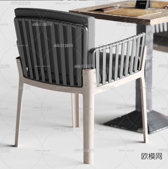现代休闲桌椅3d模型
