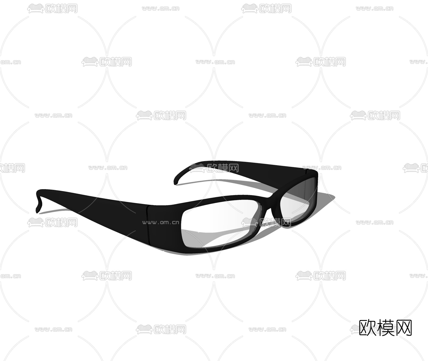 现代眼镜免费su模型下载