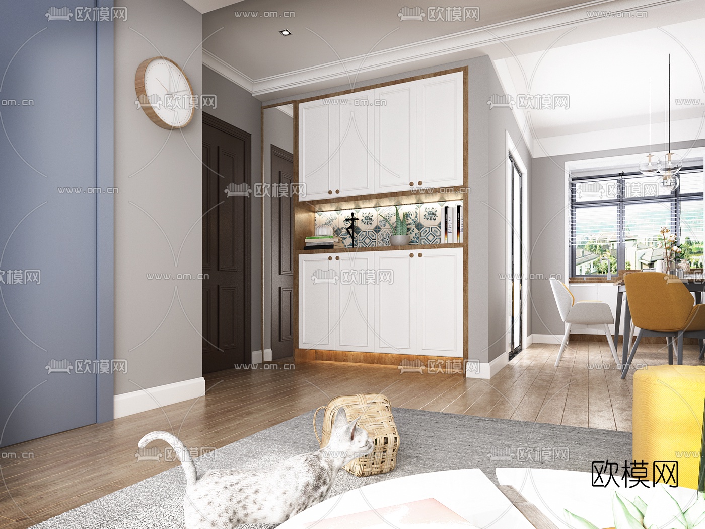 北欧客餐厅3d模型