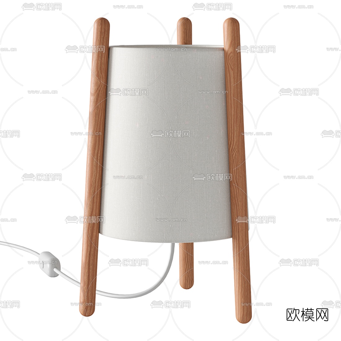 现代台灯3d模型