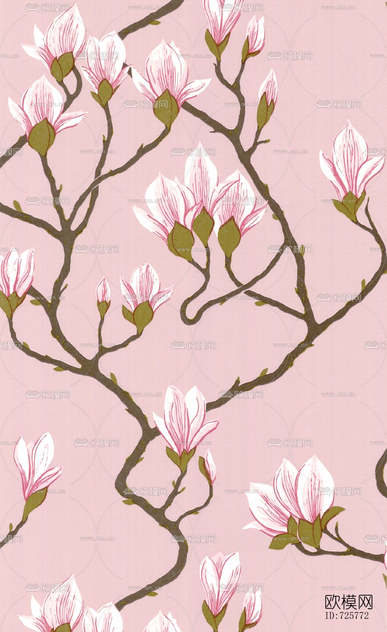 花纹墙纸壁纸贴图下载（渲染图21）