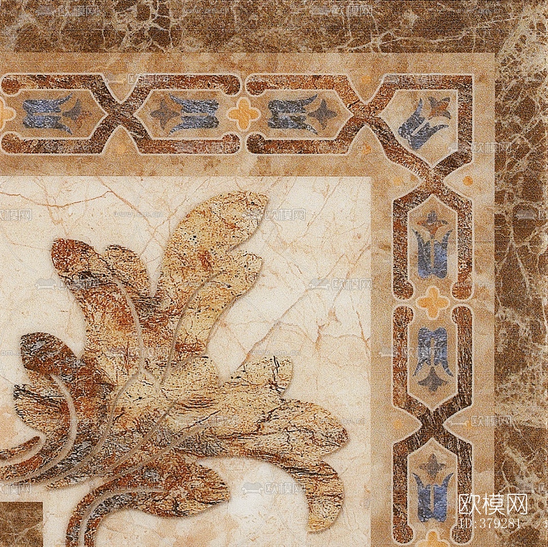 大理石线角花下载（渲染图2）