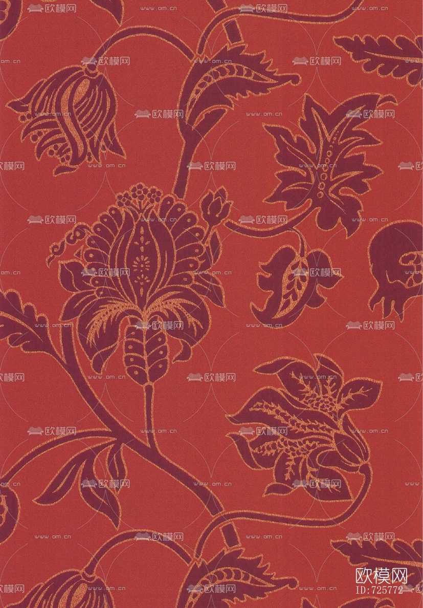 花纹墙纸壁纸贴图下载（渲染图38）