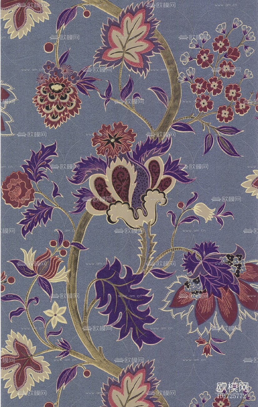 花纹墙纸壁纸贴图下载（渲染图54）