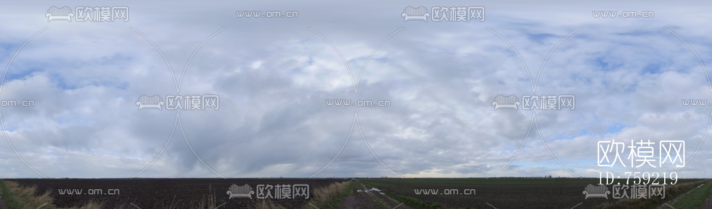 天空阴天外景HDR全景贴图