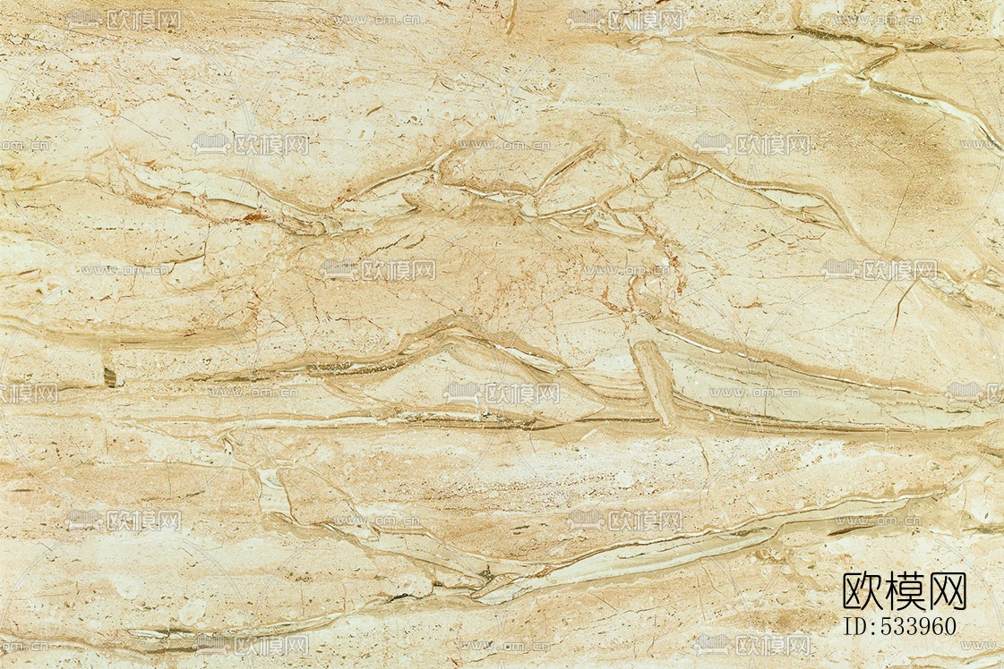 简一大理石瓷砖之所罗门米黄系列下载（渲染图2）