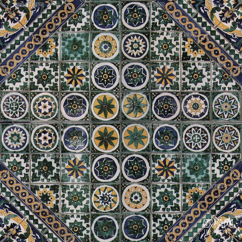 欧式瓷片拼花下载