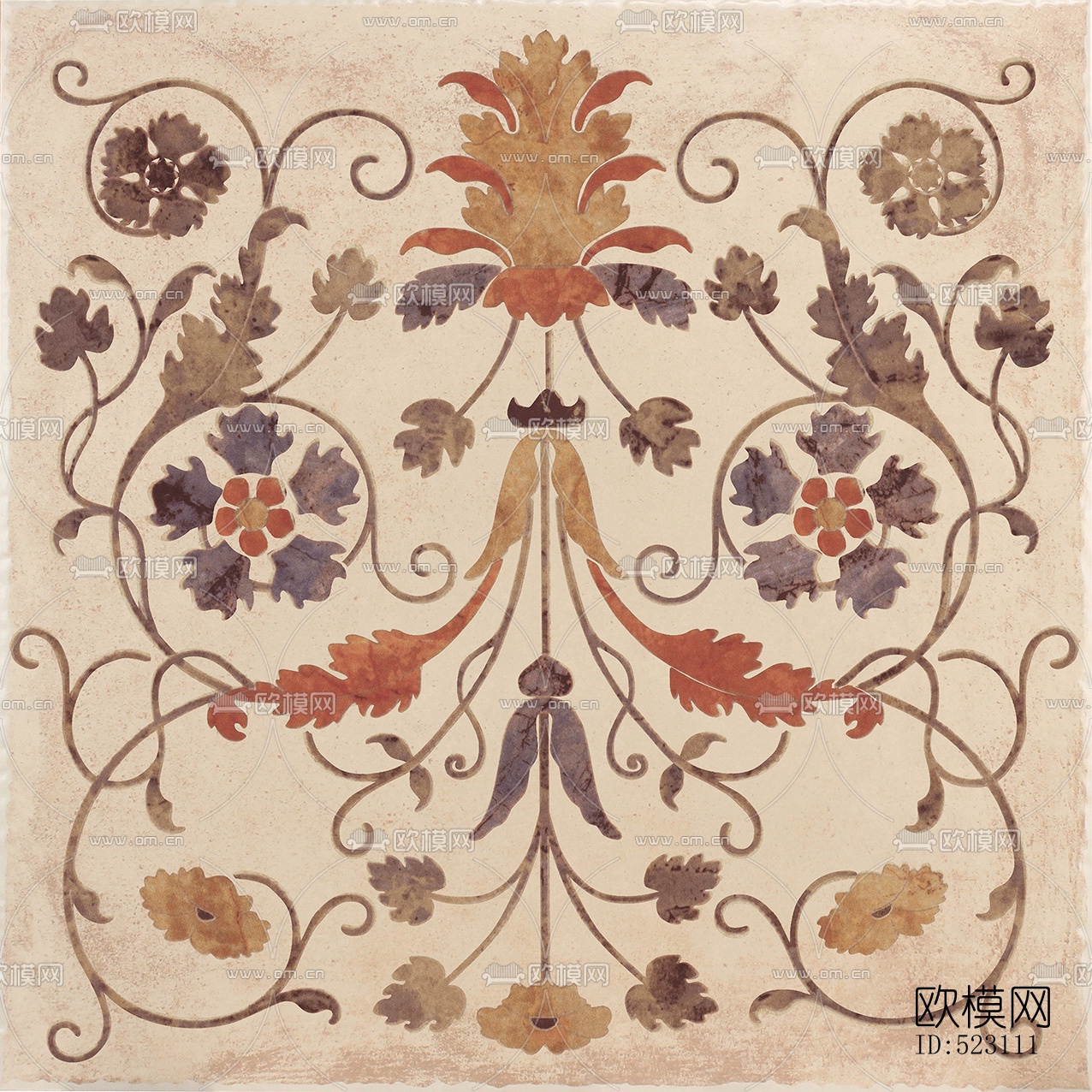 拉菲斯瓷砖色彩田园之古堡系列下载（渲染图2）