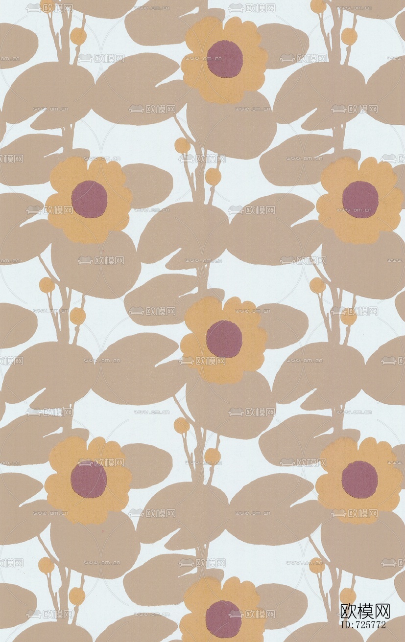 花纹墙纸壁纸贴图下载（渲染图12）