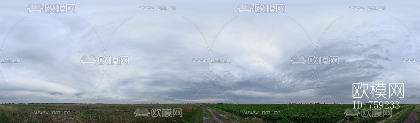 天空阴天外景HDR全景贴图