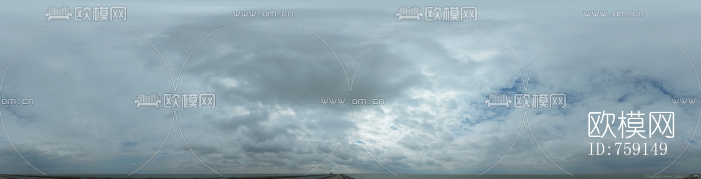 天空阴天外景HDR全景贴图