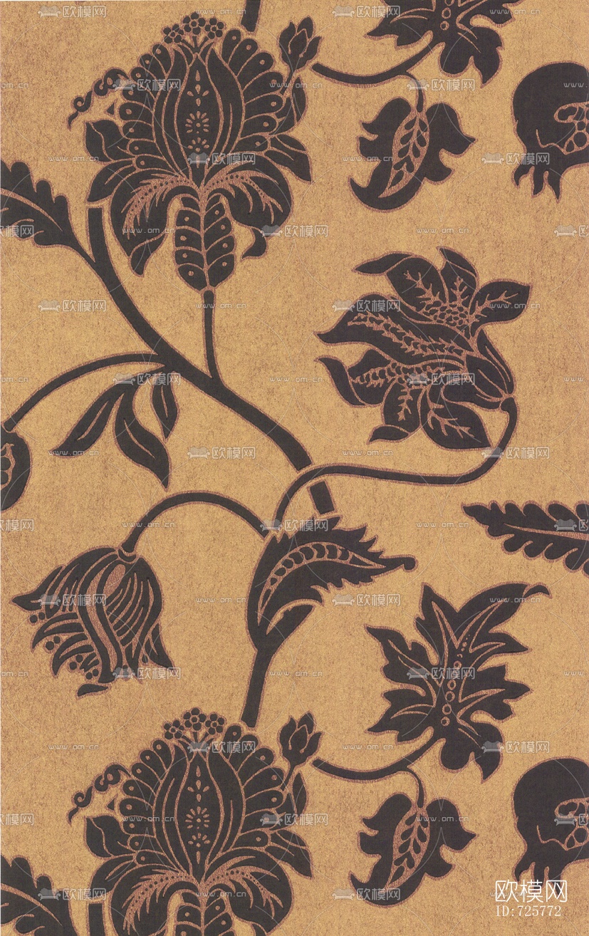 花纹墙纸壁纸贴图下载（渲染图53）