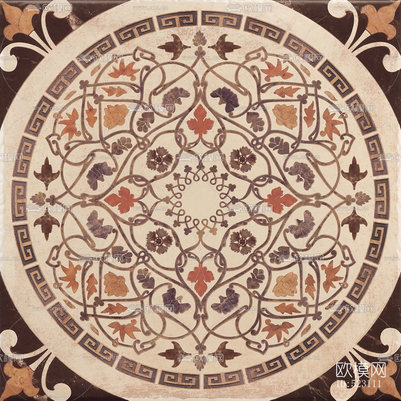 拉菲斯瓷砖色彩田园之古堡系列下载（渲染图4）