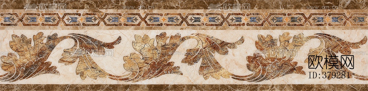 大理石线角花下载（渲染图1）