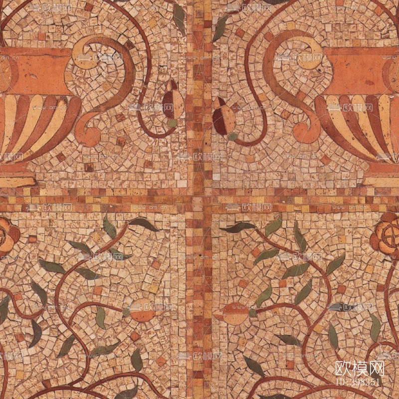 欧式瓷片拼花下载