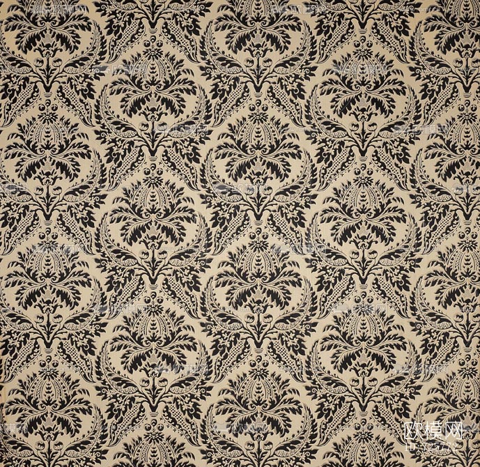 花纹墙纸壁纸贴图下载（渲染图5）