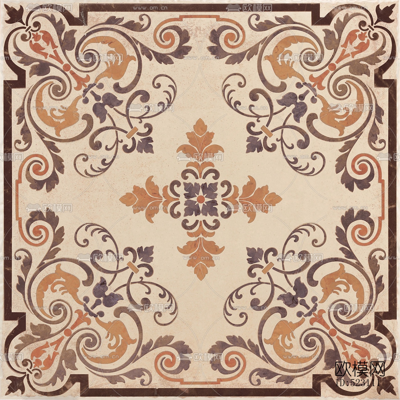 拉菲斯瓷砖色彩田园之古堡系列下载（渲染图3）