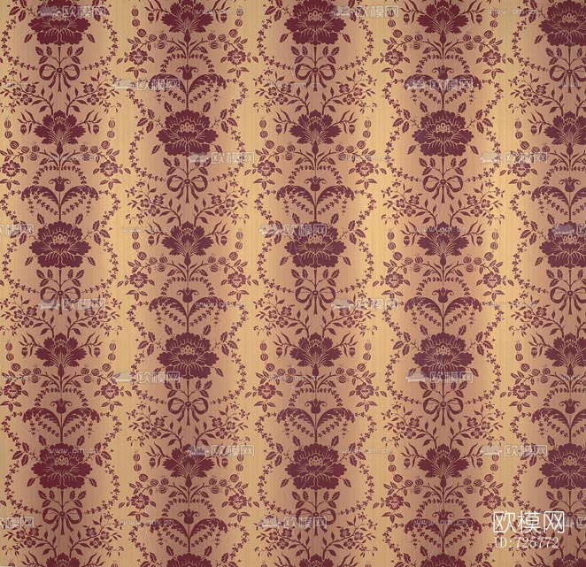 花纹墙纸壁纸贴图下载（渲染图4）