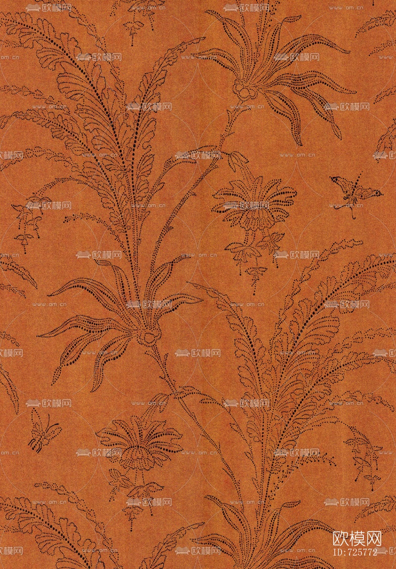 花纹墙纸壁纸贴图下载（渲染图57）