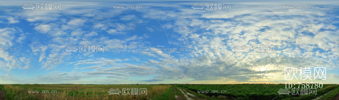 天空黄昏外景HDR全景贴图
