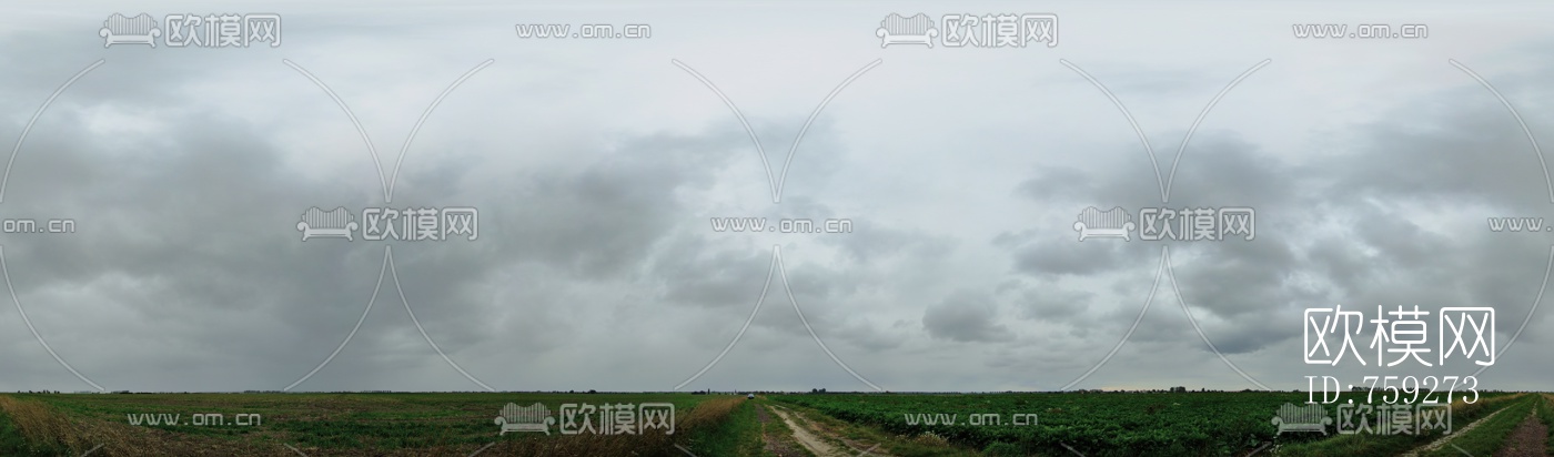 天空阴天外景HDR全景贴图