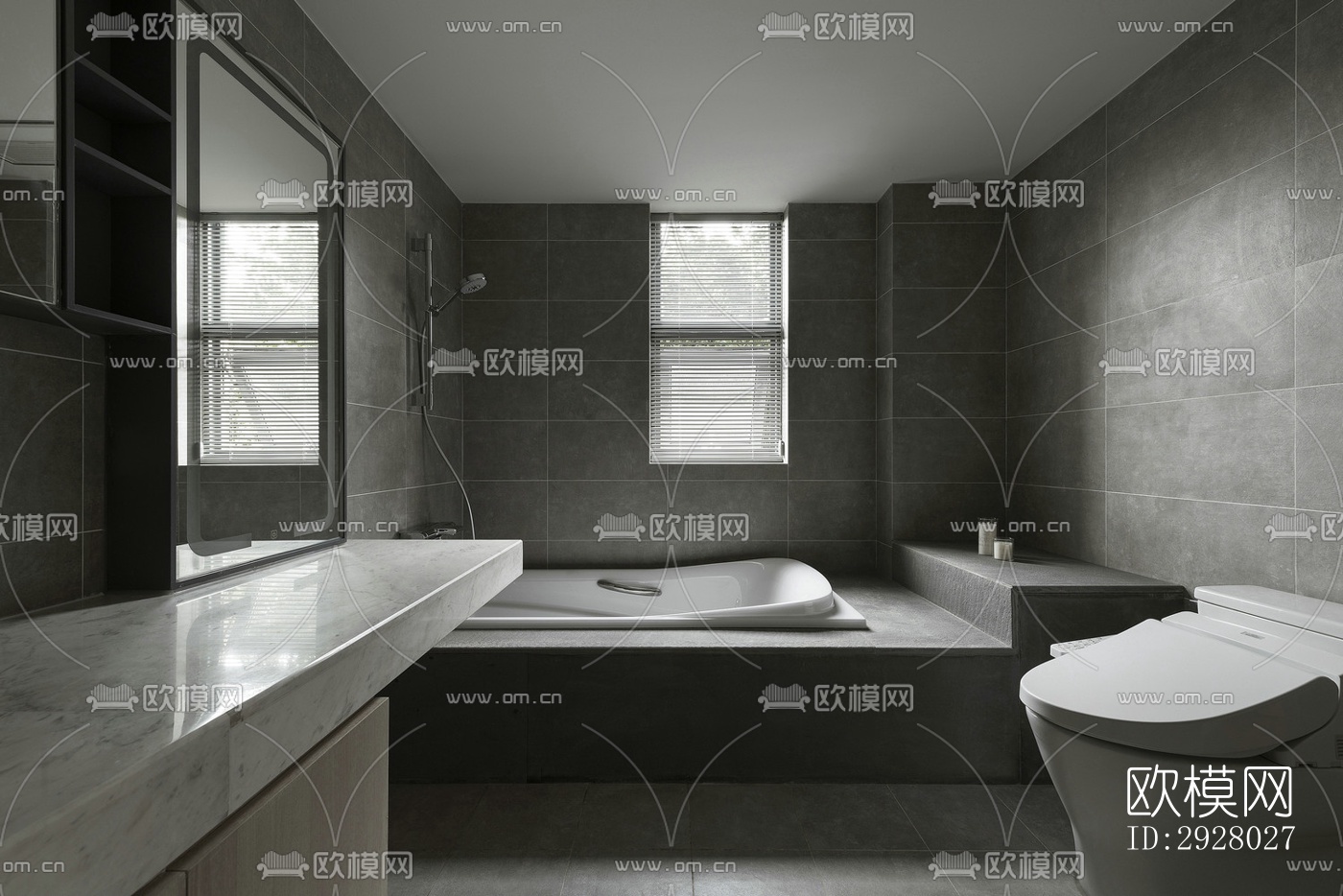 现代公寓效果图下载（渲染图4）