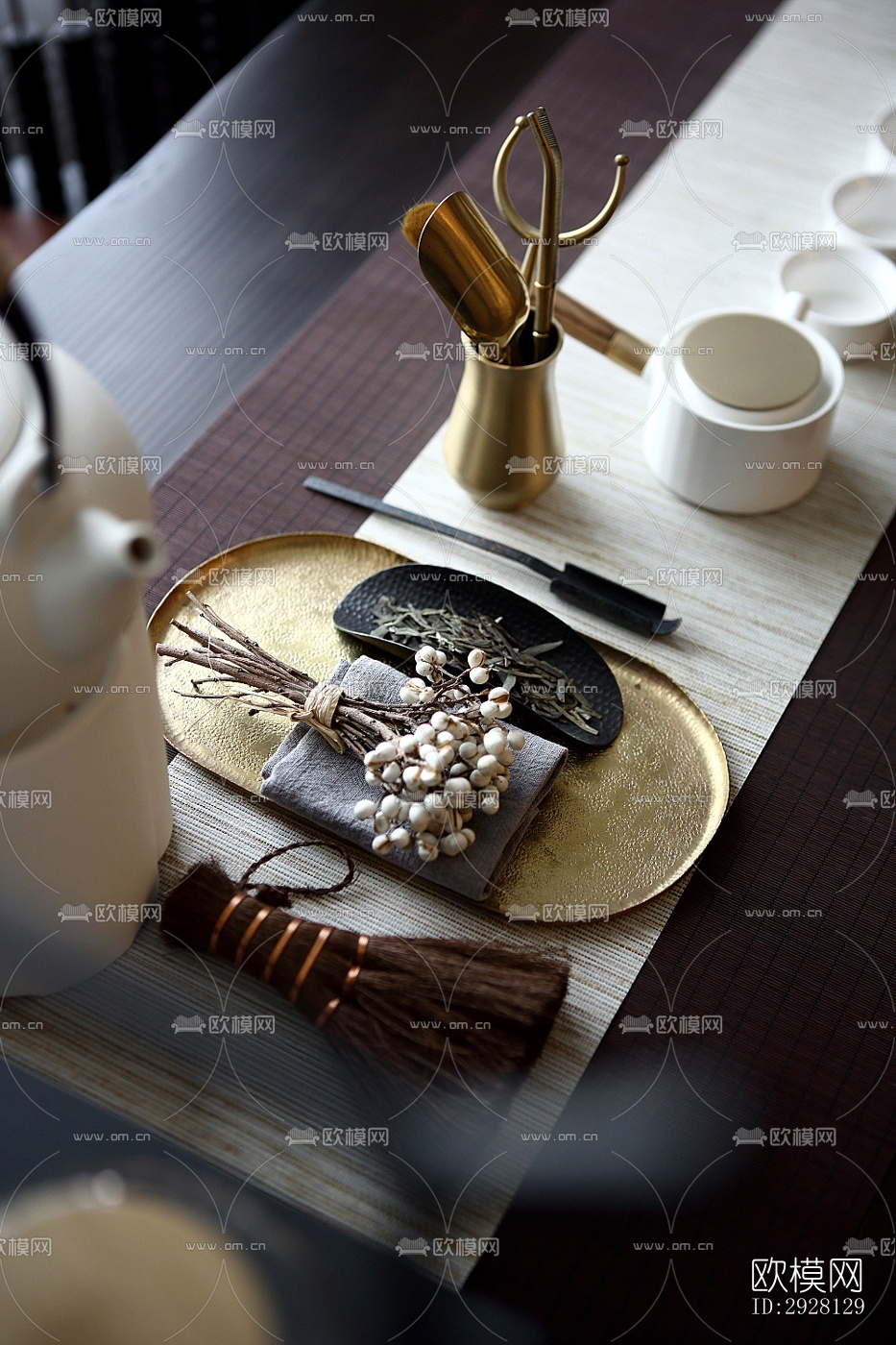 中式平层效果图下载（渲染图3）