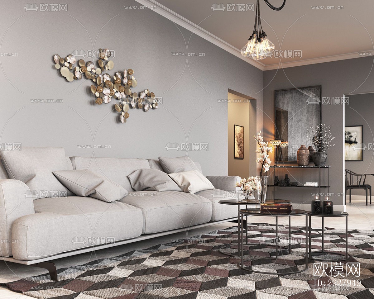 后现代公寓效果图下载（渲染图5）