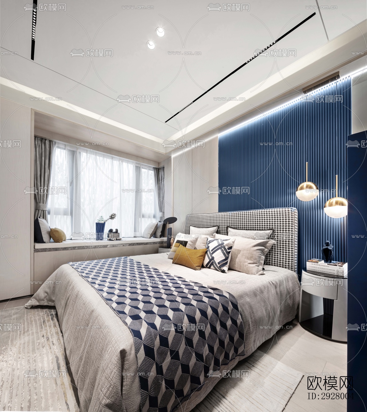 现代公寓效果图下载（渲染图6）