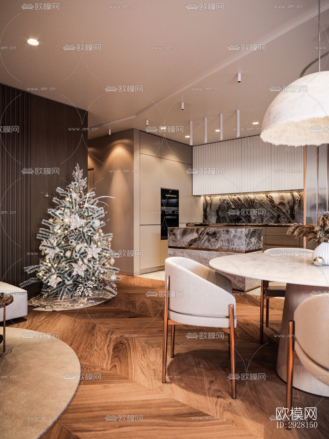 北欧平层效果图下载（渲染图4）