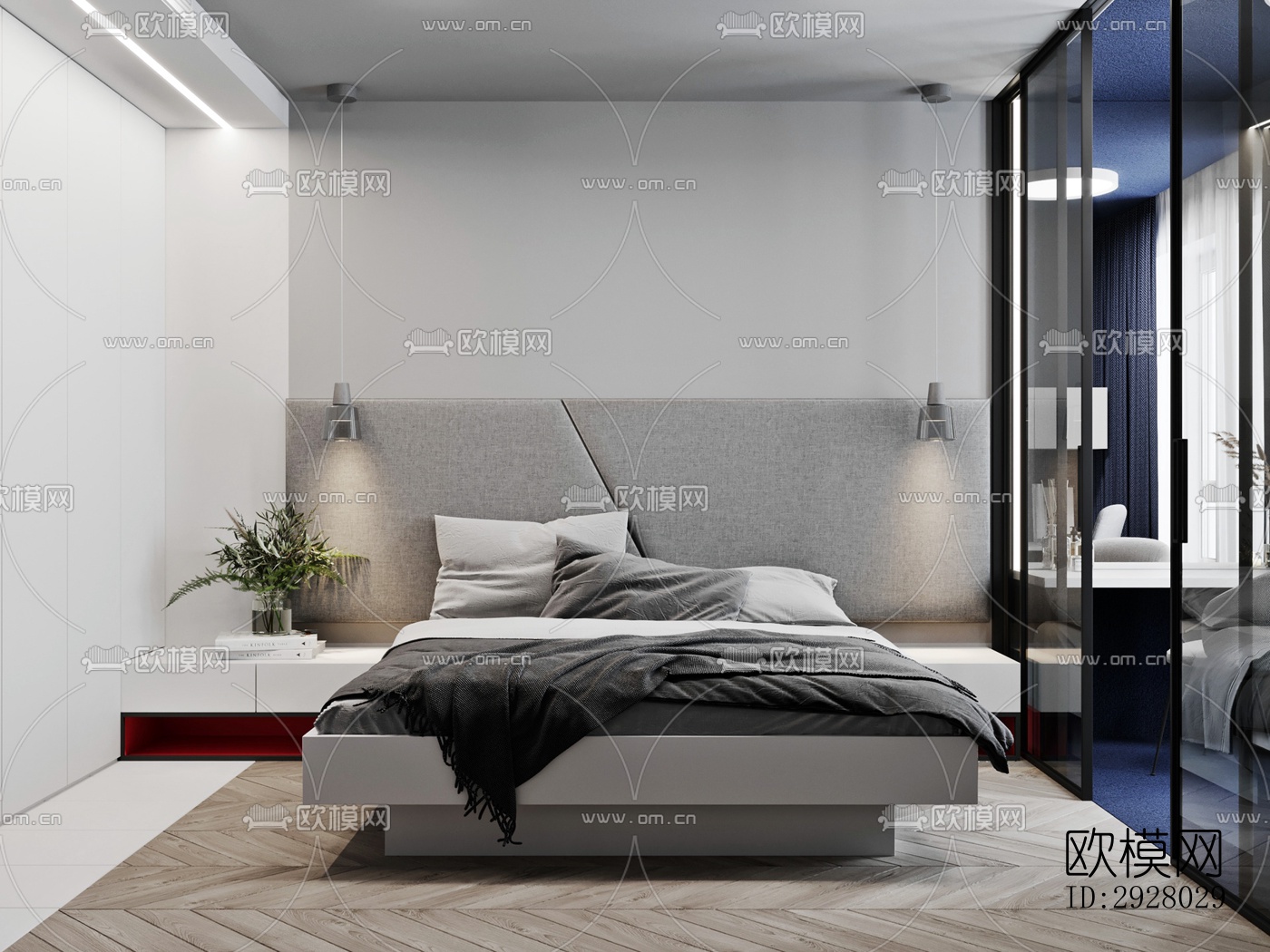 现代公寓效果图下载（渲染图20）