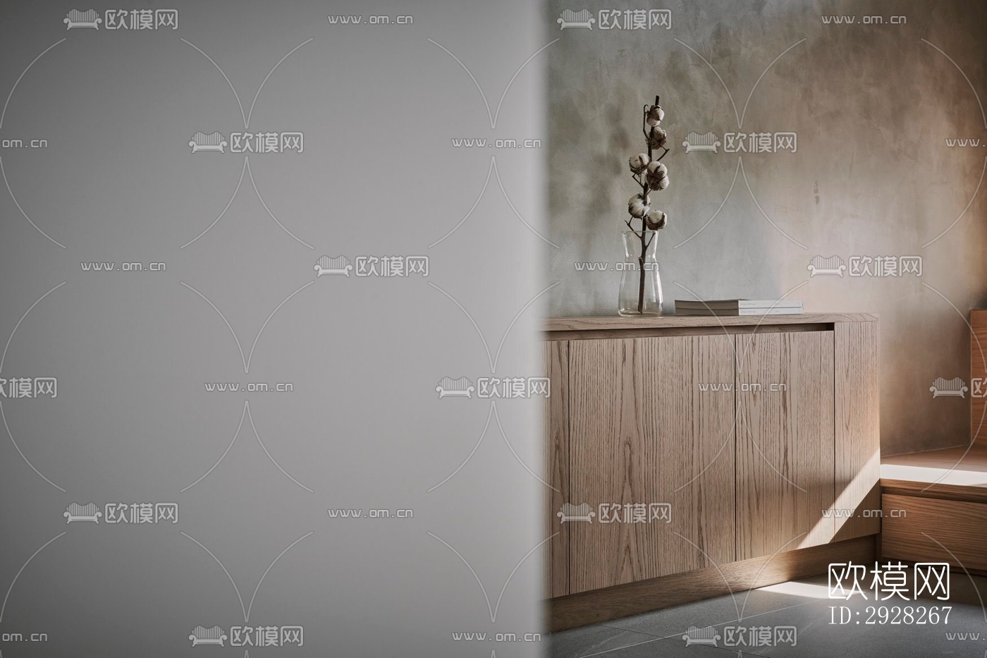 日式平层效果图下载（渲染图5）