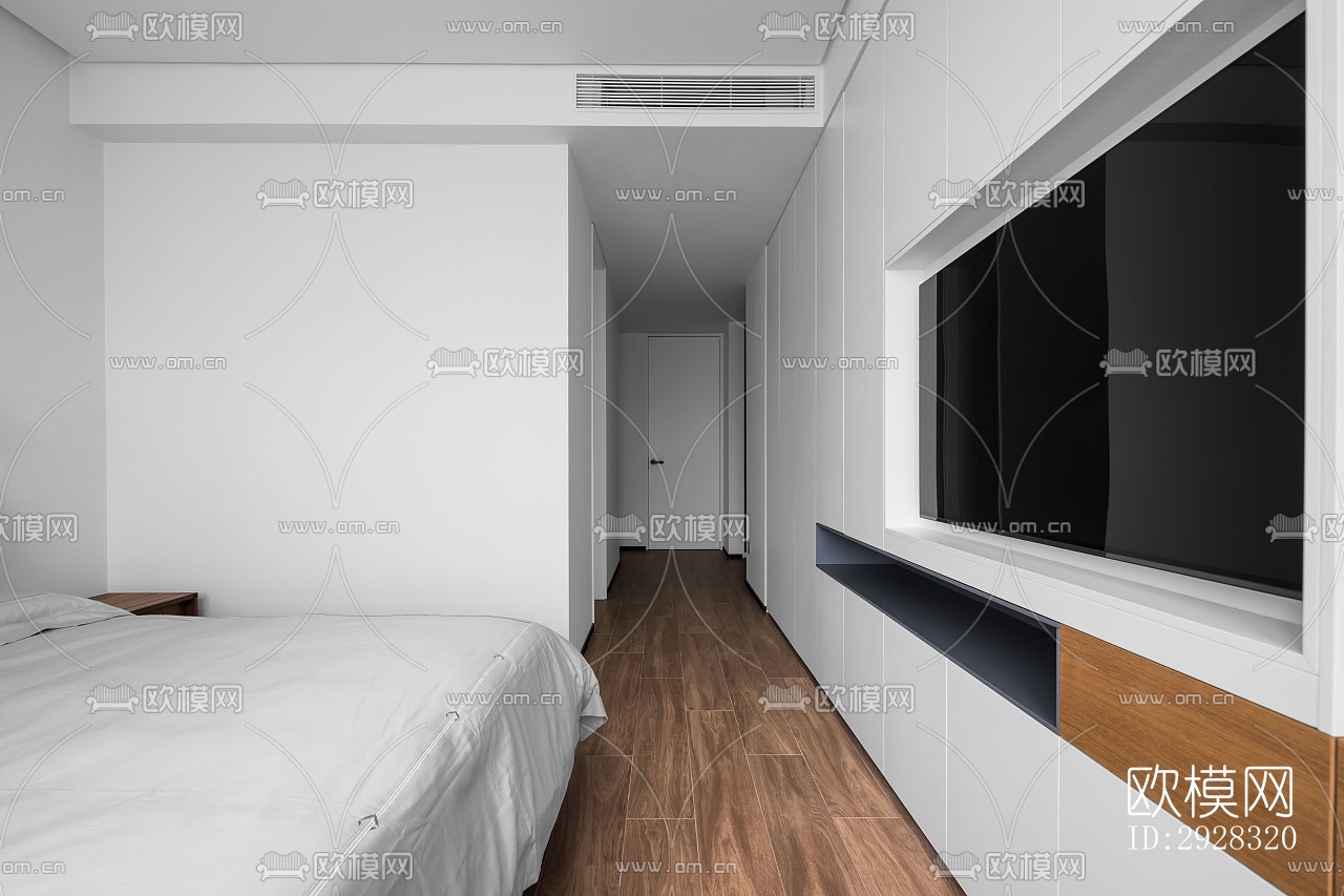 现代平层效果图下载（渲染图6）