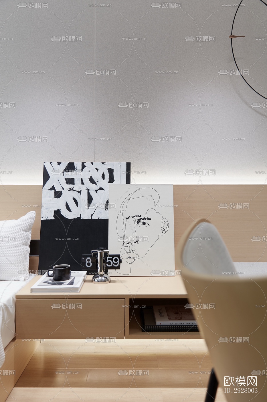 现代公寓效果图下载（渲染图1）