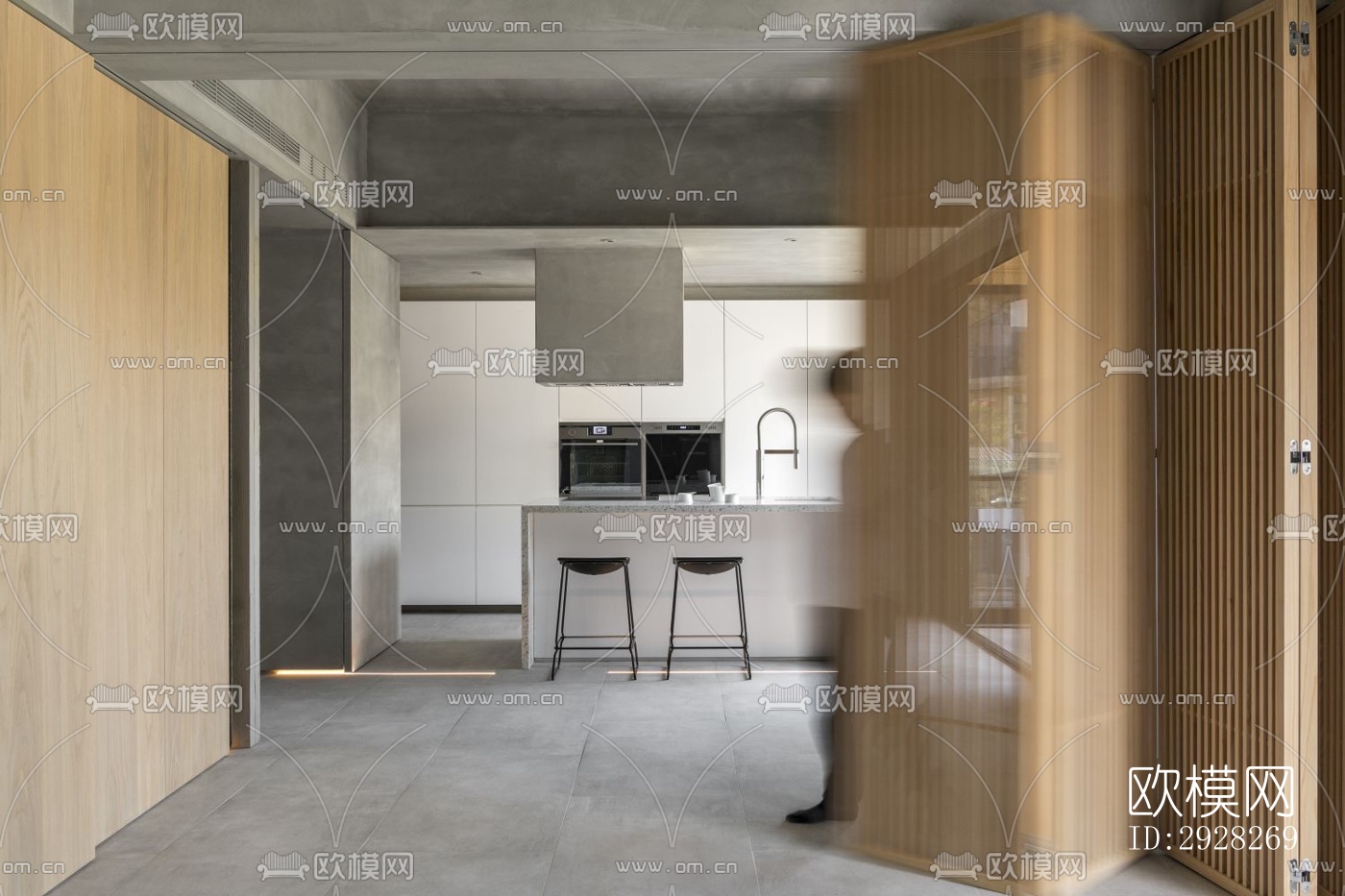 日式平层效果图下载（渲染图5）