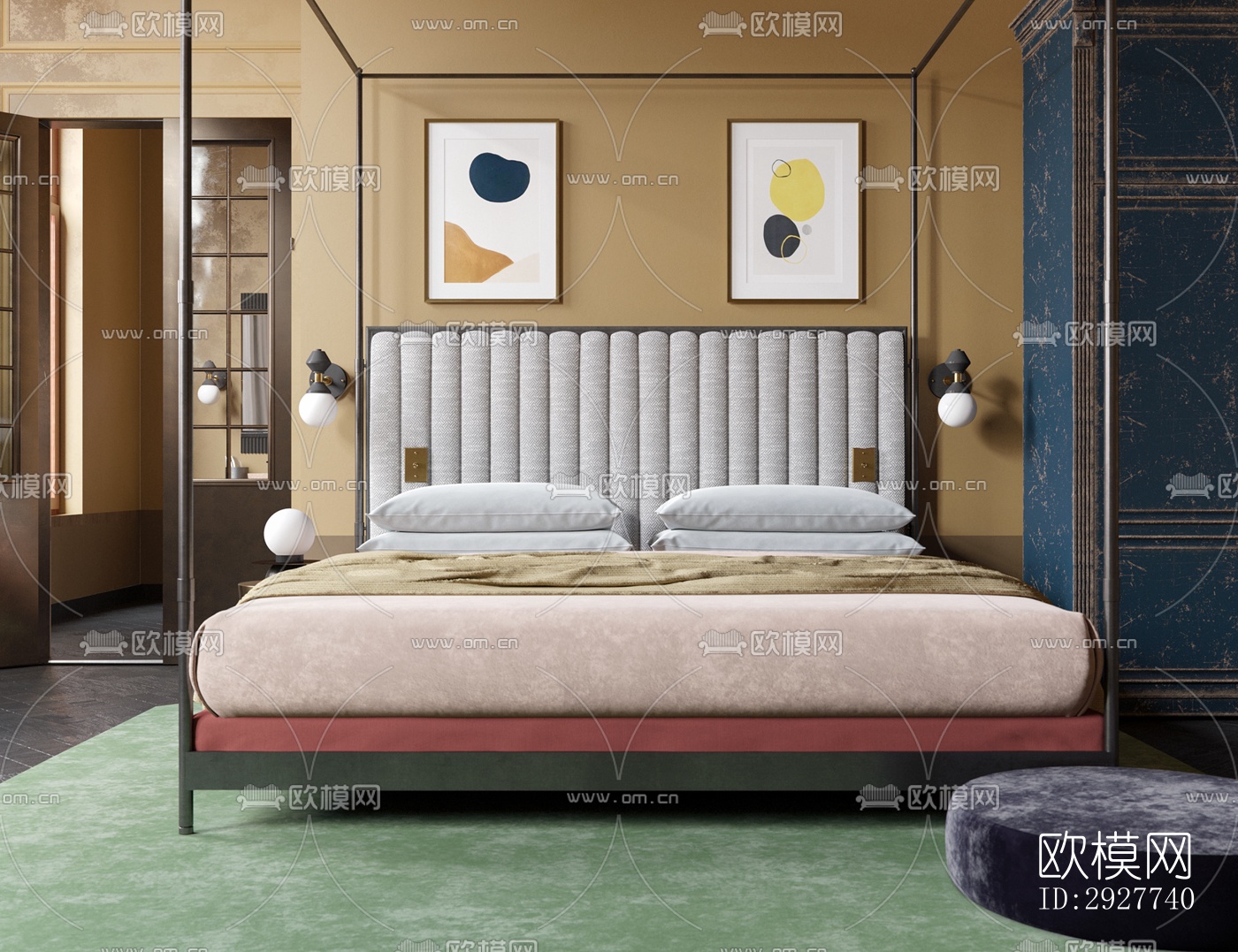 东南亚公寓效果图下载（渲染图3）