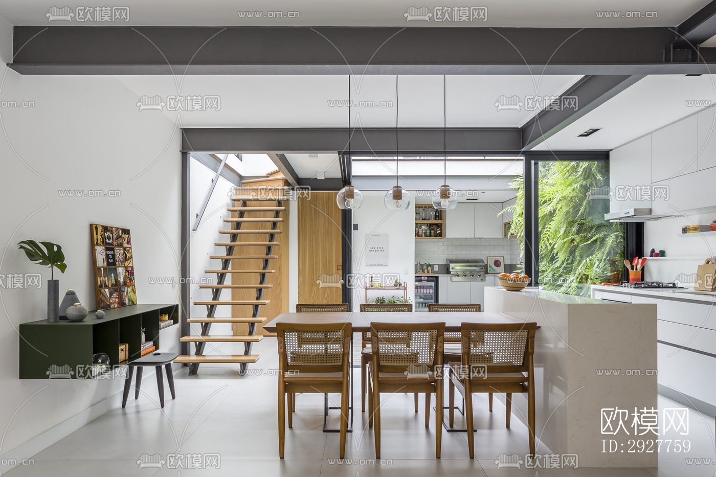 北欧公寓效果图下载（渲染图12）