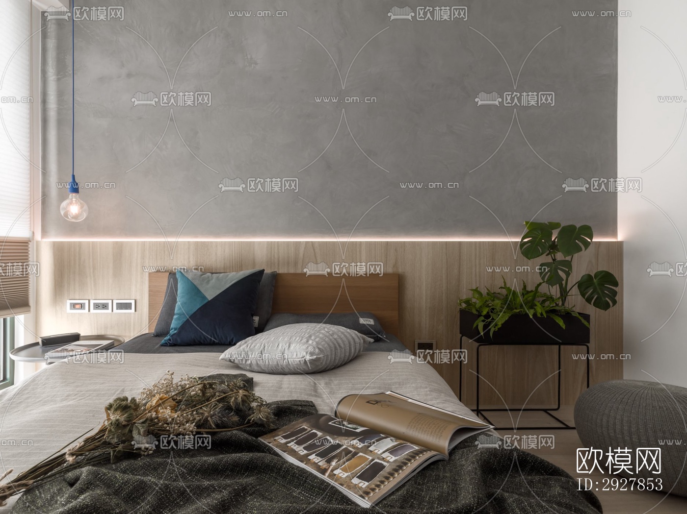 北欧公寓效果图下载（渲染图7）