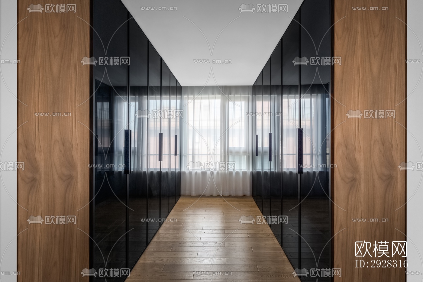 现代平层效果图下载（渲染图6）