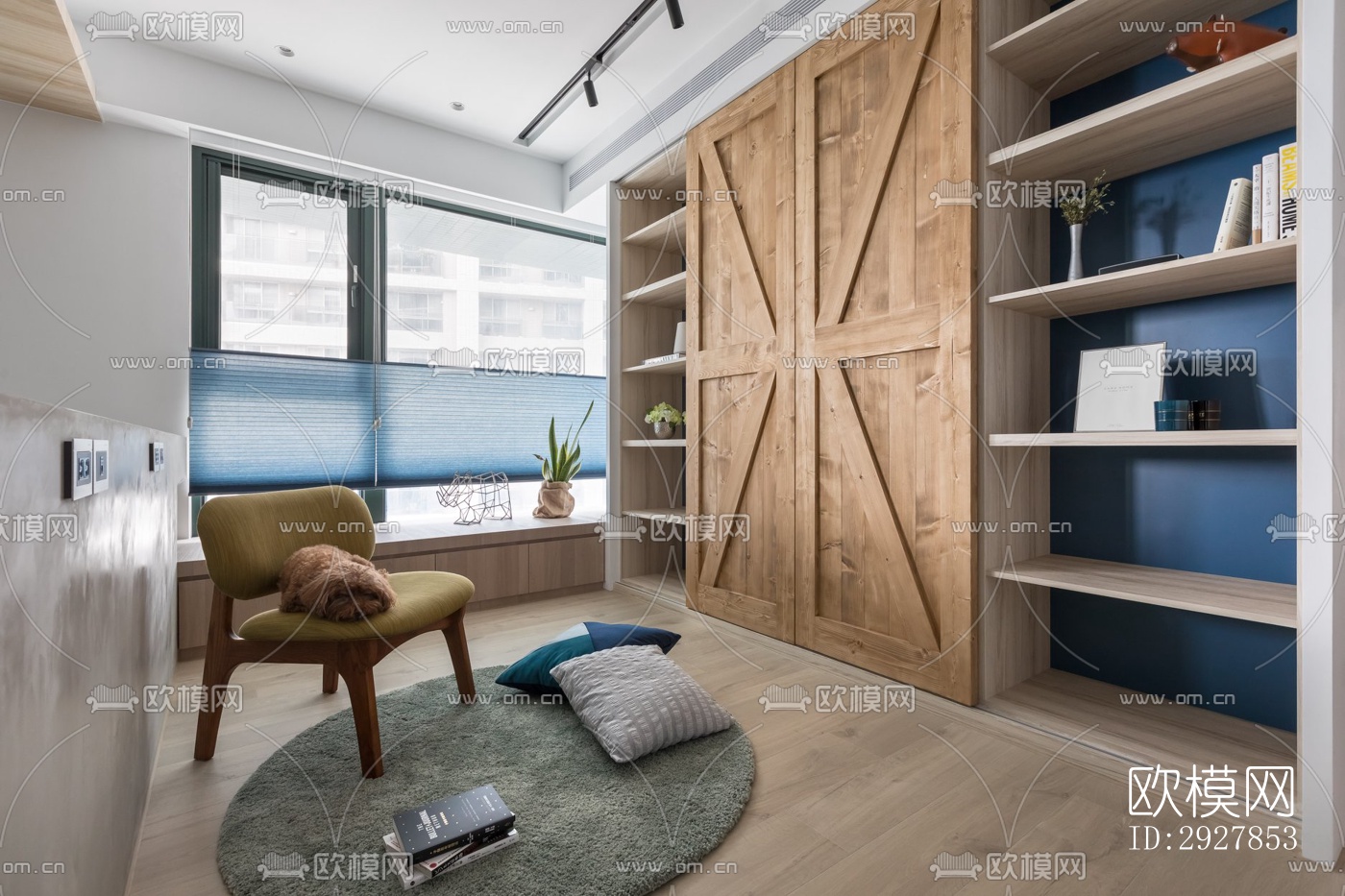 北欧公寓效果图下载（渲染图2）