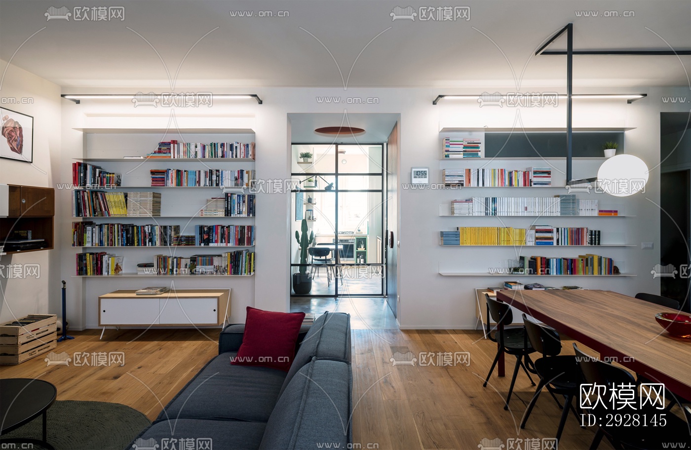 北欧平层效果图下载（渲染图4）