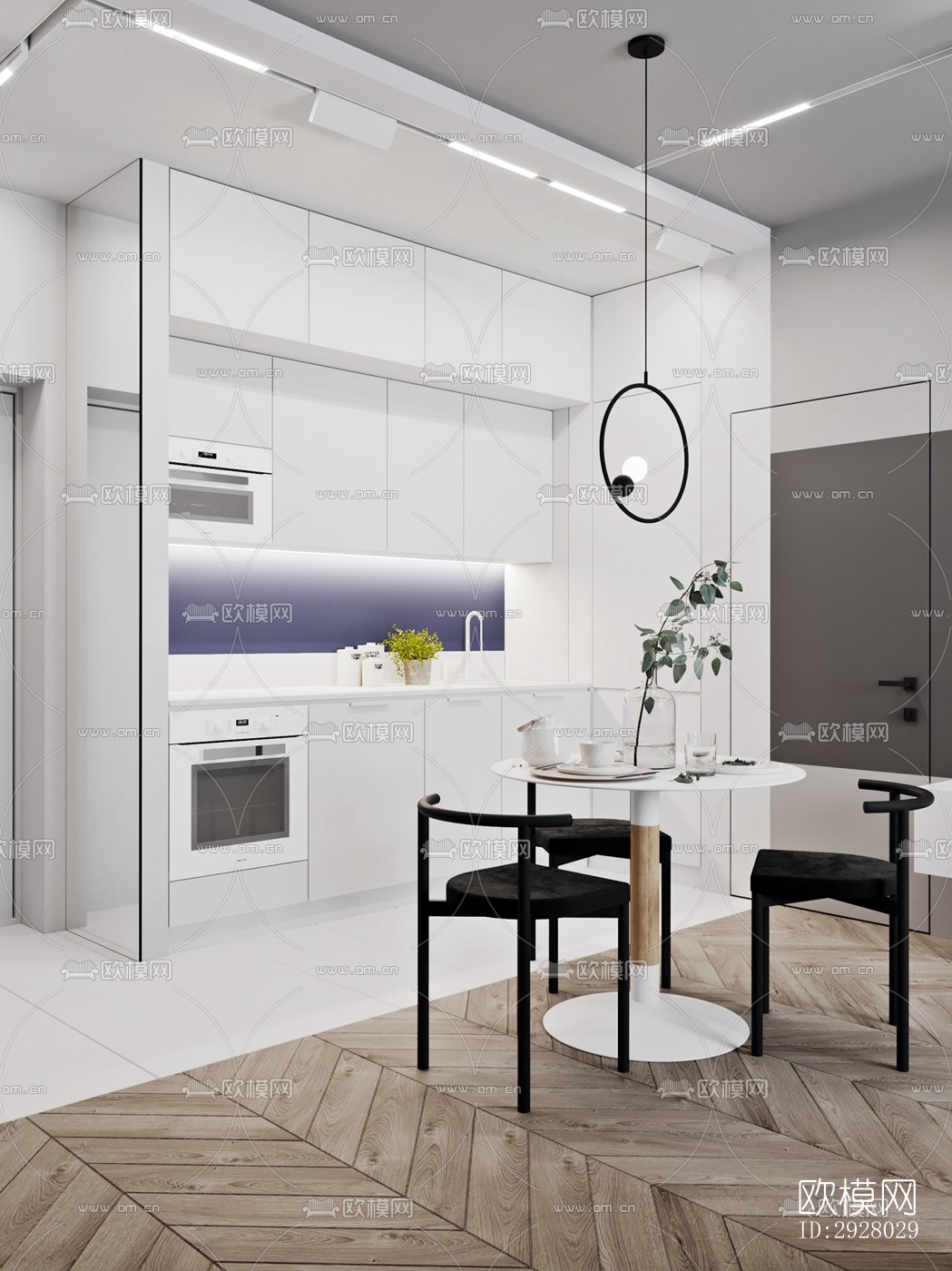 现代公寓效果图下载（渲染图19）