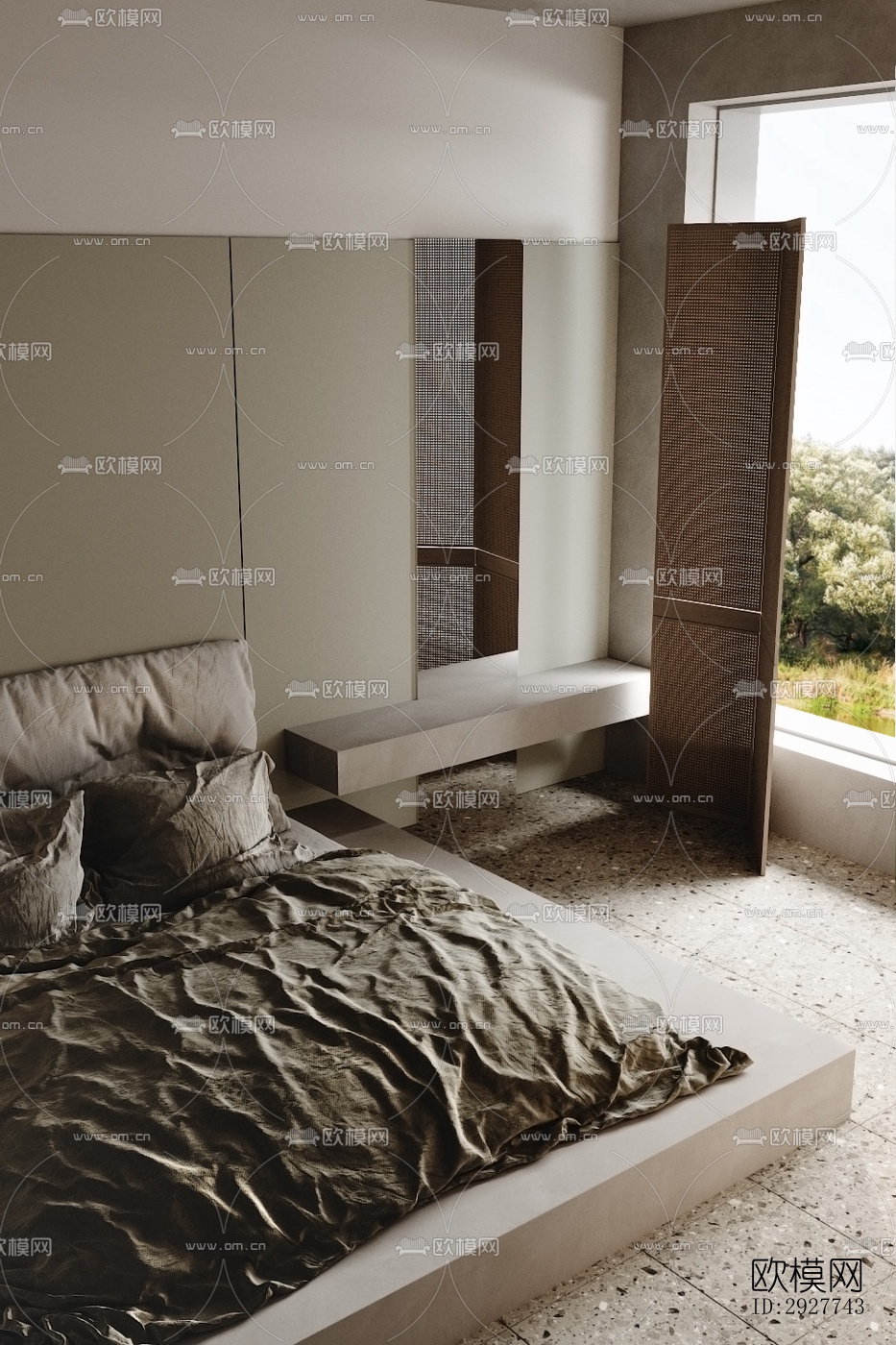 侘寂公寓效果图下载（渲染图3）