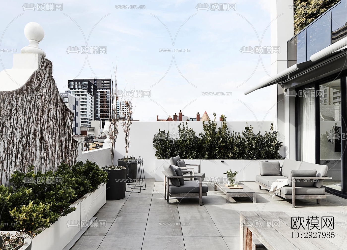 现代公寓效果图下载（渲染图12）