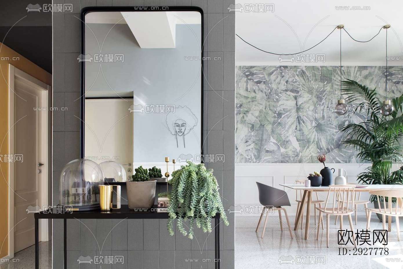 北欧公寓效果图下载（渲染图3）