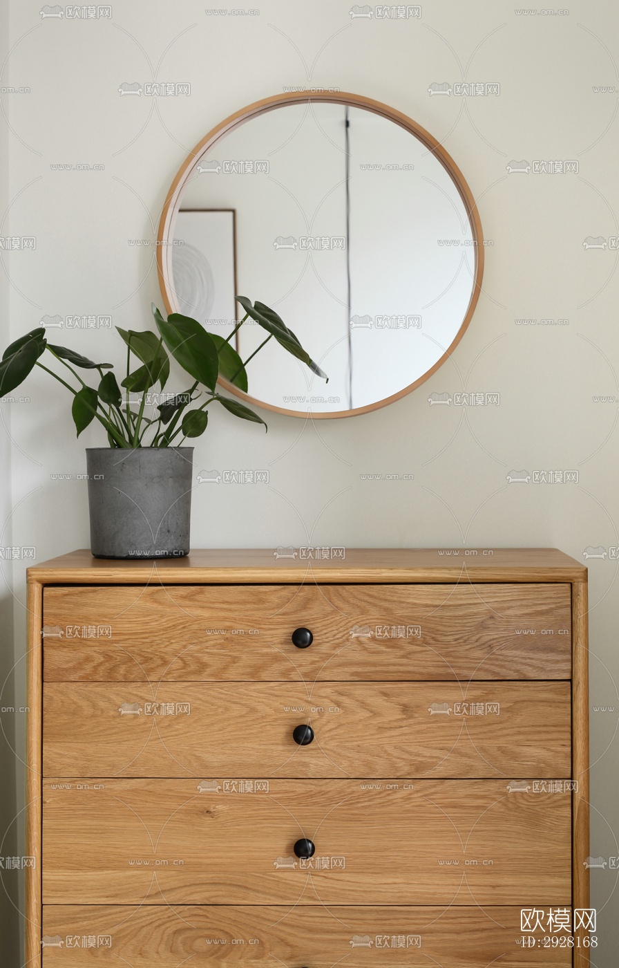 新中式平层效果图下载（渲染图4）