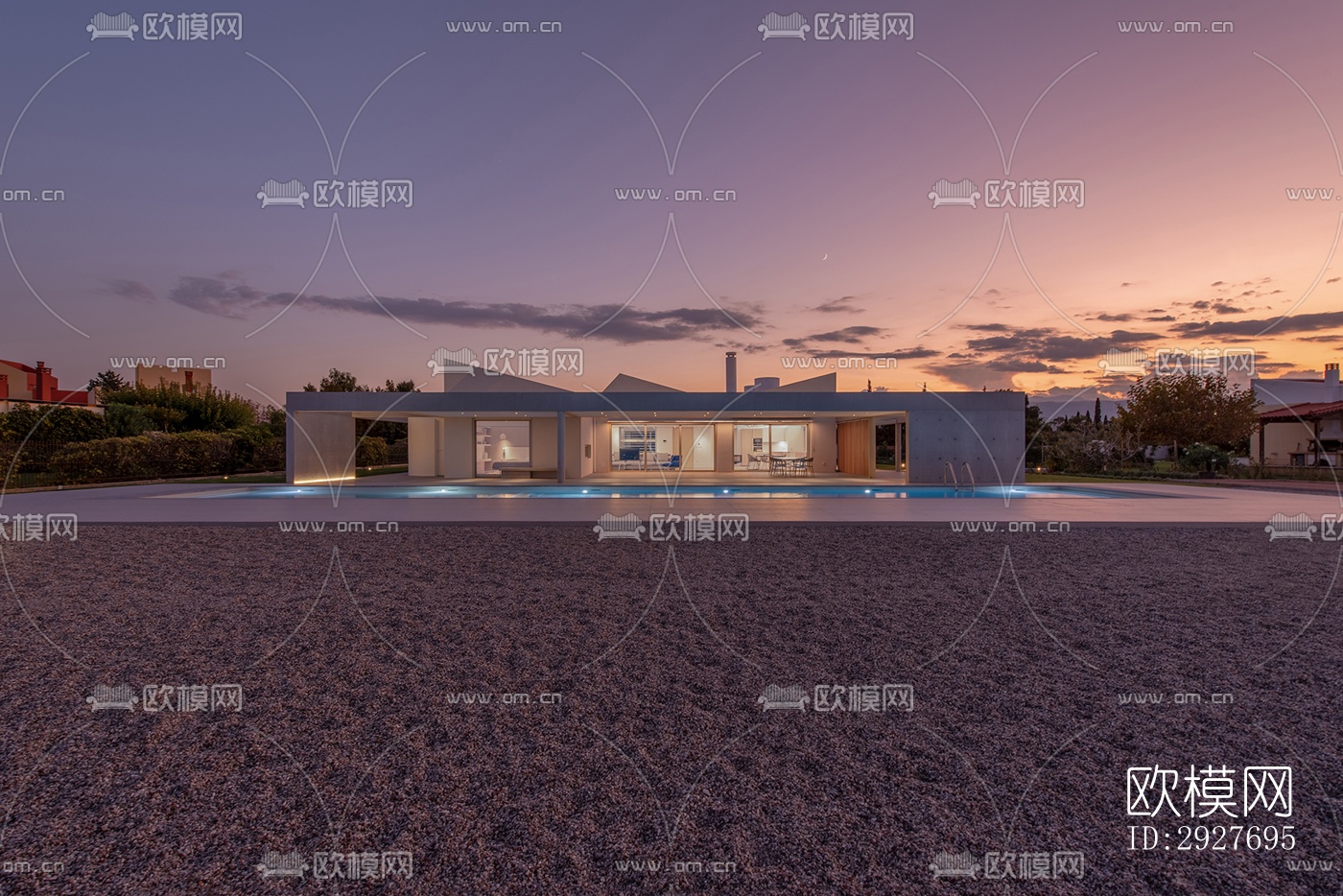 现代别墅效果图下载（渲染图11）