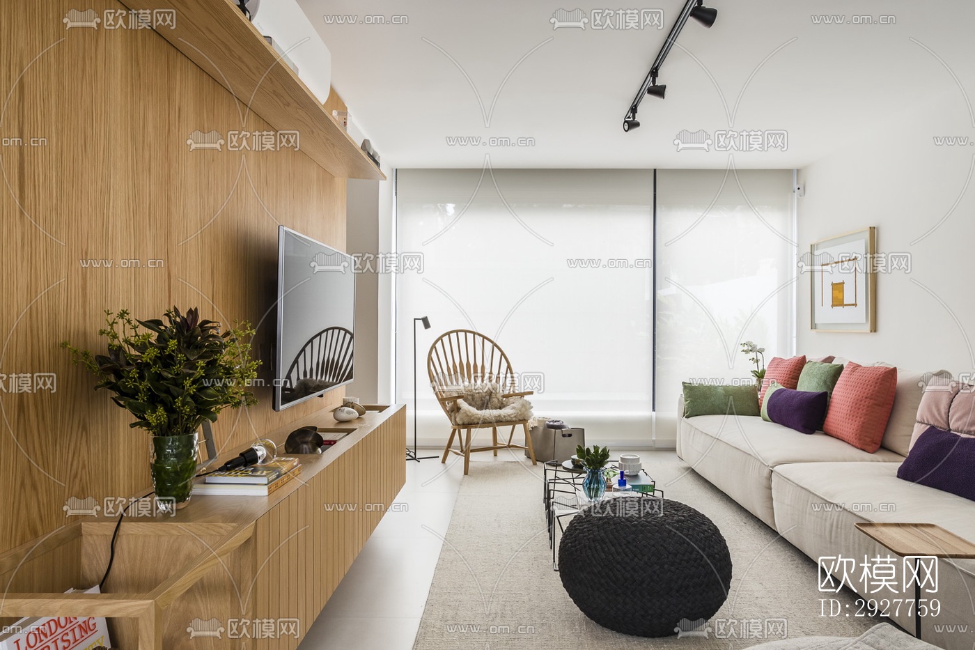 北欧公寓效果图下载（渲染图3）