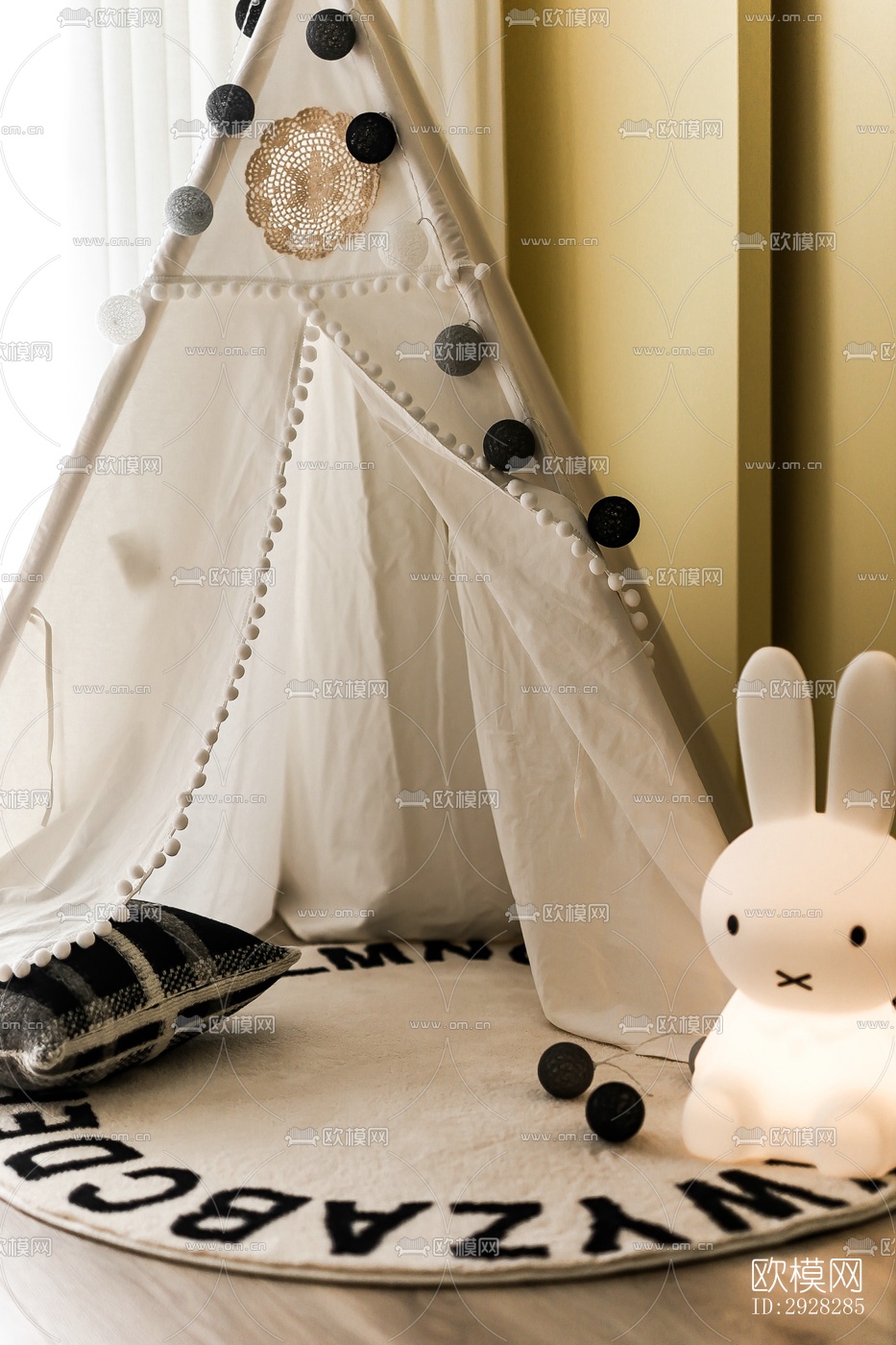 现代平层效果图下载（渲染图8）