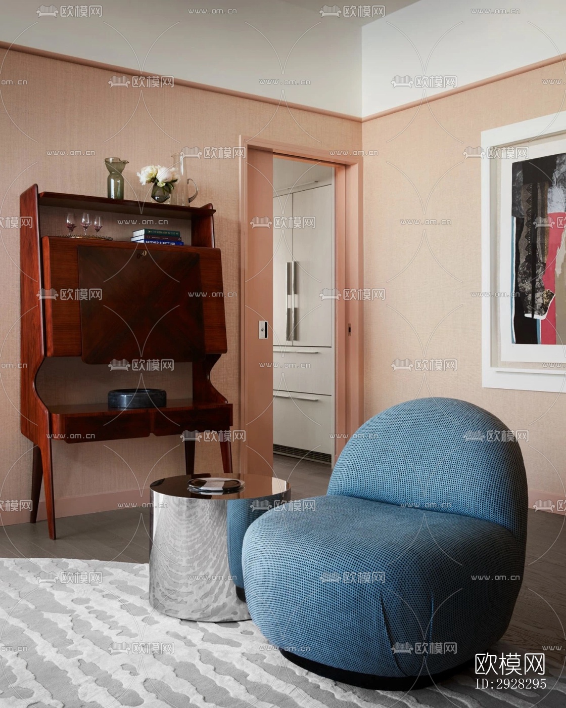 现代平层效果图下载（渲染图16）